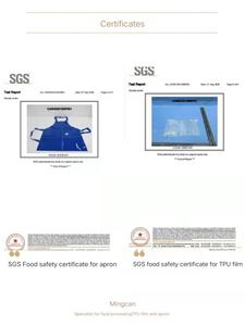 Custom waterproof <strong>white</strong> plastic rubber Vinyl bib welding butcher tpu <strong>apron</strong> - Product Image 6