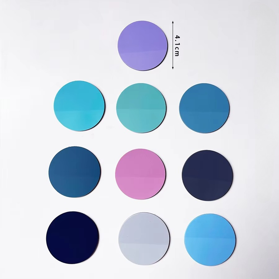 1 ชุด ทรงกลม สีมอรันดี รวม 8 ชิ้น / 160 แผ่น