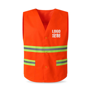 Likai Safety Vest Reflective Orange Custom Logo Work Uniform for Cleaning Landscaping - Product Image 5