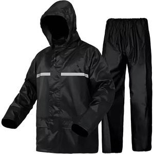 Giacca Antipioggia Riflettente di Alta Qualità per Adulti, Impermeabile in PVC e Poliestere, per Sicurezza all'Aperto, Viaggi e <span class=keywords><strong>Moto</strong></span>, in Tessuto OXFORD - Product Image 1