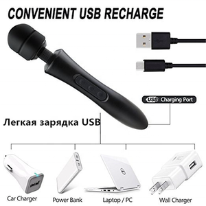 आनन्द पार्क बड़ा मजबूत 20-स्पीड ipx5 वाटरप्रूफ वांड wand <span class=keywords><strong>usb</strong></span>, महिलाओं के लिए क्लिटोरल योनि उत्तेजना वयस्क सेक्स - Product Image 4