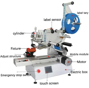 Máquina Etiquetadora y Selladora Semiautomática FK617 para Cajas Pequeñas, con Código QR en la Parte Superior y Etiqueta Plana - Product Image 6