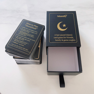 Custom Black Big Size Cards Arabic Couple <span class=keywords><strong>Card</strong></span> Games Adult Islamic <span class=keywords><strong>Card</strong></span> <span class=keywords><strong>Game</strong></span> Met Box Lade Box Box Box - Product Image 3