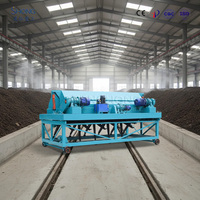 Machine de compostage pour engrais biologiques, Composteur industriel, Retourneur de compost à rainures