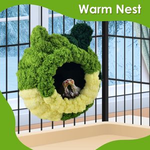 Premium caldo nido di uccello Conure casa da riproduzione nido di uccelli per pappagallo coccole capanna per piccioncini canarino fringuello letto forniture per uccelli - Product Image 2
