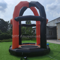 Trampoline gonflable souple pour enfants avec souffleur d'air