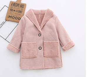 Nouvelle mode automne-hiver, veste longue en dentelle pour filles, écologique, réversible, chaude, pour les filles de 14 ans - Product Image 1