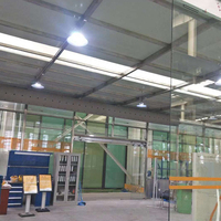 Ensemble de conduits d'air carrés de style industriel, résistants au feu, en tissu, de haute qualité professionnelle, avec une capacité de débit d'air élevée, niveau B1