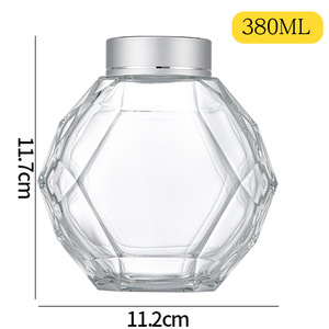 Réservoir de stockage cylindrique transparent réutilisable de haute qualité en verre borosilicate avec couvercle en bambou LK Contenant de stockage alimentaire Bouteille - Product Image 4