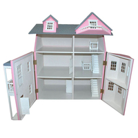 Maison de poupée miniature en bois, grande maison de poupée, maison de village personnalisée, maison à l'échelle 1:12