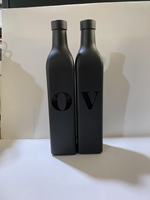 Bouteille distributrice d'huile d'olive en verre de 17 oz, carafe à huile d'olive pour la cuisine