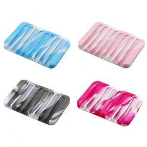 ที่วางสบู่กันกลิ่นสำหรับห้องอาบน้ำ - ถาดใส่สบู่ซิลิโคนระบายอากาศได้ - Product Image 5