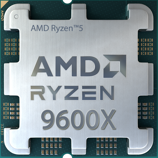AMD Ryzen 5 9600X 6-Core 12-Thread CPU Processor Supports DDR5 Base Freq. Is 3.9GHz, Max boost Freq. Is 5.4GHz.