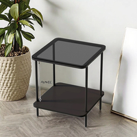 Mobilier de salon de luxe simple pour la maison et les appartements Table basse d'angle en métal durable