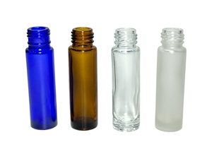 Bouteille en verre Rollerball personnalisée en gros avec boules roulantes en <span class=keywords><strong>pierre</strong></span> naturelle peut emballer de l'huile de massage pour SPA personnel à la maison - Product Image 3
