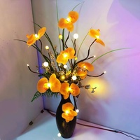 Grosir Produk Laris Bunga Buatan Kupu-kupu Simulasi Serat Optik Lampu Led Dalam Ruangan Rumah untuk Dekorasi Pesta