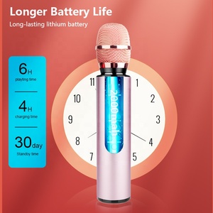 전문가용 홈 스튜디오 KTV USB 무선 마이크, 2.4G 기능 핸드헬드 스피커 포함, C타입 커넥터, 모델 M6 - Product Image 2