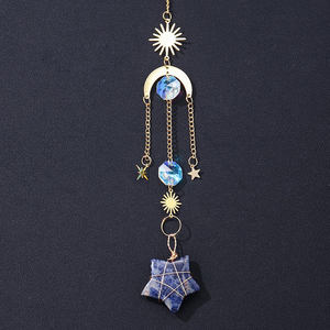 Estrella de cristal colgante Suncatcher cristal natural Sun Catcher piedra curativa cuarzo artesanía estrella cristal Suncatcher - Product Image 2