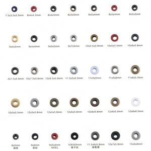 Œillets décoratifs personnalisés en métal, formes ronde, hexagonale et étoile, pour chaussures, vêtements, sacs et projets de bricolage - Product Image 3