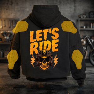 Nueva Sudadera con Capucha para Motociclistas, Personalizada con Impresión por Transferencia de Calor, de Poliéster/Algodón, 380 GSM, Talla Grande, Manga Larga, Secado Rápido - Product Image 3