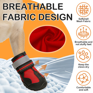 OEM Waterproof Outdoor <strong>Dog</strong> Boots Reflective Straps for Small/Medium/Large <strong>Dogs</strong> Made Solid Pattern All Weather - Product Image 3