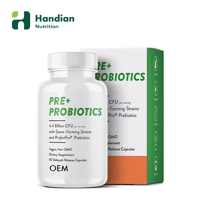Заводской OEM пробиотик для поддержки пищеварения кишечника запатентованные ингредиенты коэнзим Q10 капсулы L-эрготионеин пищевые капсулы