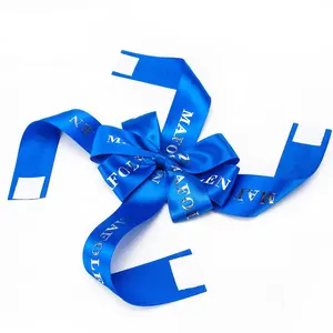 电子魔术定制标志印花缎带蝴蝶结，带礼品巧克力包装胶带