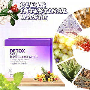 Bandes Orales à Dissolution Rapide pour une Peau et des Cheveux Sains, Détox Biotique, Complément Vitaminique pour Adultes, Bandes Minceur - Product Image 2