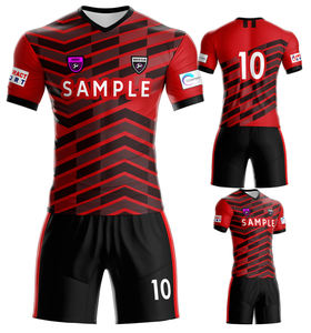 Uniformes de Fútbol Transpirables de Secado Rápido para Adultos, 100% Poliéster, Diseño de Malla Sublimada Personalizada con Impresión de Logotipo para Fútbol - Product Image 1