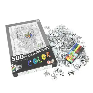 Spaß Zeichnungen Tier Elefant Puzzles 500 Stück für Erwachsene