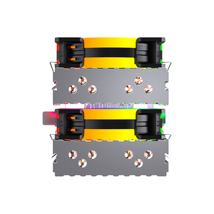 Lovinglcool phổ biến nhất đầy màu sắc 6 ống nhiệt <span class=keywords><strong>CPU</strong></span> Cooler <span class=keywords><strong>Fan</strong></span> 90mm Intel LGA 115x <span class=keywords><strong>CPU</strong></span> Cooler 3pin RGB ánh sáng <span class=keywords><strong>CPU</strong></span> Quạt làm mát - Product Image 5