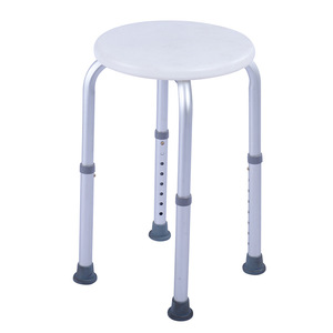 Shu Ning Home Shower Chair Aluminum Alloy <b>Height</b> <b>Adjustable</b> Non Slip Elderly Bath <b>Stool</b> - Product Image 3
