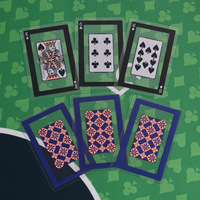 Jeu de cartes en plastique PVC transparent, écologique, avec boîte, design à cadre creux transparent, imperméable, lavable, poker