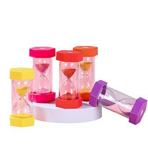 <span class=keywords><strong>Sablier</strong></span> cylindrique moderne en <span class=keywords><strong>plastique</strong></span> pour enfants, minuteur 5/15/20/30 minutes, <span class=keywords><strong>bouteille</strong></span> de sable anti-chute, durable et créative pour bureau - Product Image 5