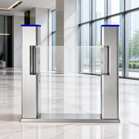 Barrière pivotante bidirectionnelle de sécurité avec reconnaissance faciale et contrôle d'accès par carte pour écoles et bibliothèques