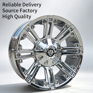 Jantes FLowtone 20 pouces 8x165.1, jantes en alliage d'aluminium chromé concaves, jantes tout-terrain pour Ford F-450 F-550 F-600 - Product Image 1