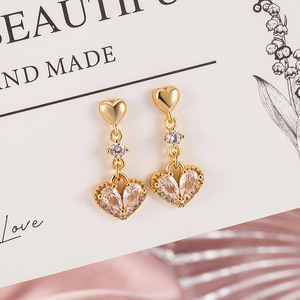 Vente en gros de boucles d'oreilles clous de luxe en argent 925, colliers et boucles d'oreilles clous en argent sterling 925 véritable de grande taille - Product Image 1