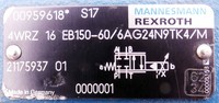Mannesmann 4WRZ 16 EB150-606AG24N9TK4M +3DREP 6A-1425A24N9K4M -utilisé-
