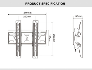 Factory Manufacture Competitive Price <strong>Small</strong> 23"-42" Sliding Movable Wall Mounted <strong>Tv</strong> <strong>Bracket</strong> - Product Image 3