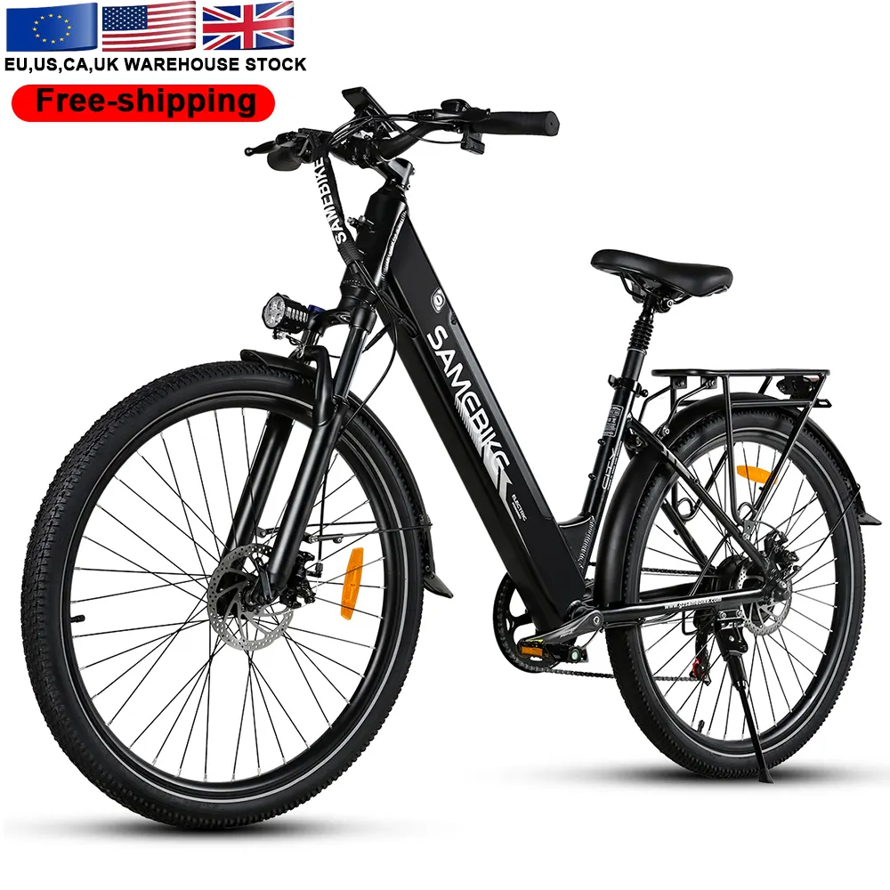 Magazzino USA consegna rapida 500W elettrico ibrido City Bike ciclomotore fuoristrada con batteria al litio 36V e sistema di freno a disco