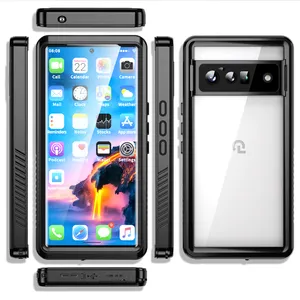 For Google Pixel 6 Pro Waterproof Case, Shockproof Rugged Phone Protective Cover with Screen Protector for Google Pixel 6 Pro