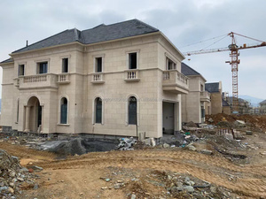 Construcción de fachadas de Villa personalizada al aire libre, <span class=keywords><strong>piedra</strong></span> <span class=keywords><strong>caliza</strong></span> amarilla, Beige, <span class=keywords><strong>precio</strong></span>, revestimiento de pared Exterior, proyecto de <span class=keywords><strong>piedra</strong></span> <span class=keywords><strong>caliza</strong></span> - Product Image 3