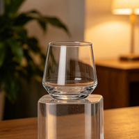 Premium 350 ml Kurşunsuz Kristal Ayaksız Şarap Kadehi Modern Şarap Bardağı Toptan Düğün Parti Etkinlikleri İçin