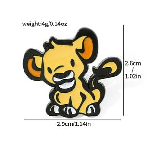 Divertente stile fumetto <span class=keywords><strong>Winnie</strong></span> per <span class=keywords><strong>Pooh</strong></span> Tigger in metallo distintivi graziosi piccoli accessori per spilla drago leone magneti <span class=keywords><strong>da</strong></span> frigo per promozionali - Product Image 2