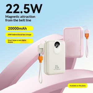 Mini chargeur magnétique 2025 ultra fin portable le <span class=keywords><strong>plus</strong></span> petit chargeur rapide de poche <span class=keywords><strong>Batterie</strong></span> <span class=keywords><strong>externe</strong></span> sans fil 22,5wPower Banks 20000mah - Product Image 4