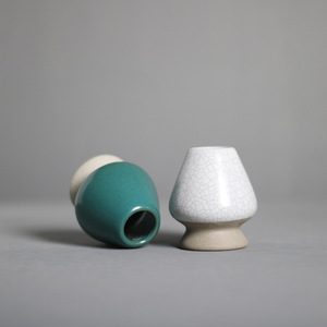 Soporte de Cerámica para Batidor de Té, Estilo Japonés, Nuevo Diseño, Verde, para Ceremonias de Matcha - Product Image 3