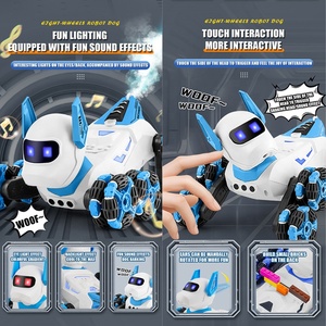 Robot Perro Inteligente Programable Eléctrico de 8 Ruedas para Niños, Juguete RC con Luz, Sonido y Spray - Product Image 2