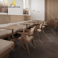 Comptoir de bar commercial moderne en forme de L, surface solide en marbre noir, lattes en bois, bureau de caisse LED pour café, salon de thé, mobilier