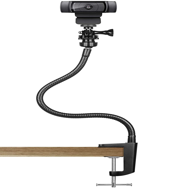 25 Inch Webcam Stand Flexible Desk Mount Clamp Gooseneck Bracket for Logitech Webcam C960 C930e C930 C920S C615