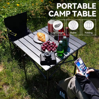 Table de pique-nique pliable légère en acier inoxydable taille S, mobilier d'extérieur portable pour jardin, école, camping, prix abordable